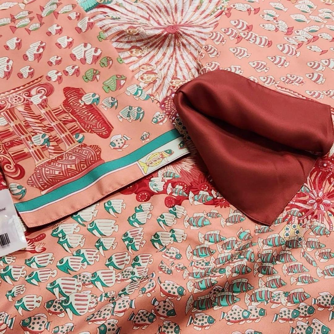 1円【極美品】エルメス HERMES シルクシャツ 大西洋の出会い 1円【極美品】エルメス HERMES シルクシャツ 大西洋の出会い
