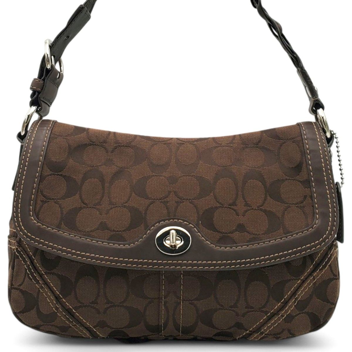 COACH ターンロック ワンショルダー シグネチャー キャンバス COACH ターンロック ワンショルダー シグネチャー キャンバス
