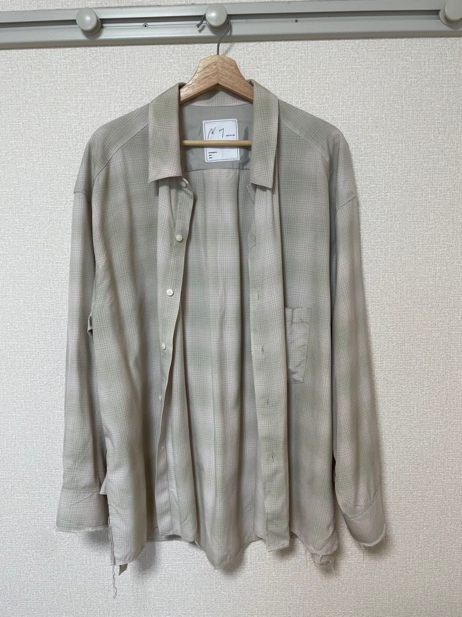 ANCELLM OMBRECHECK SHIRT(PINK) 25SS サイズ1 オンブレチェック ANCELLM OMBRECHECK SHIRT(PINK) 25SS サイズ1 オンブレチェック
