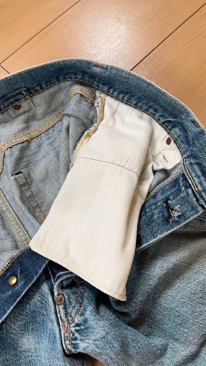 EVISU 希少 最初期 デニム カモメマーク アーキュエイトステッチ EVISU 希少 最初期 デニム カモメマーク アーキュエイトステッチ