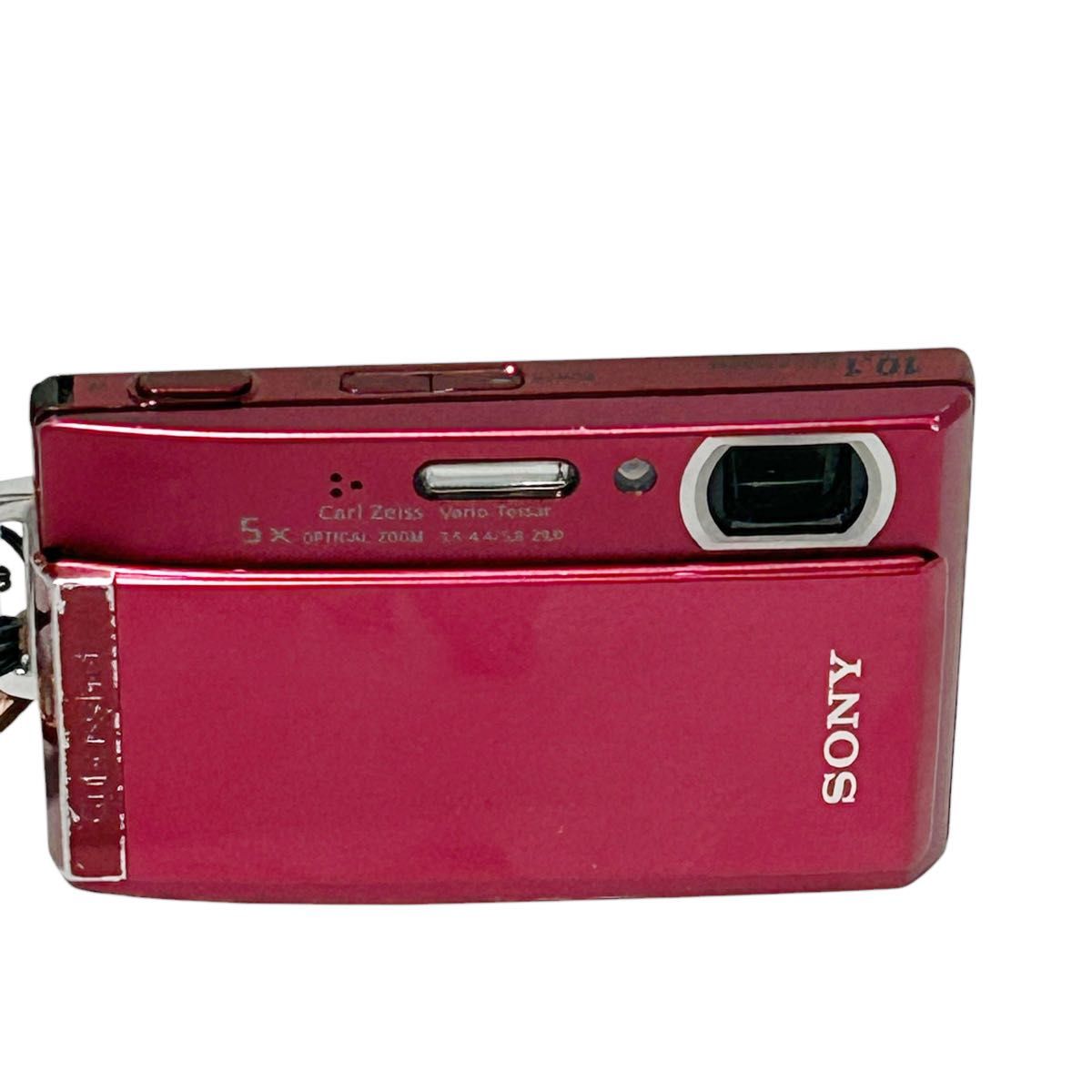 動作品・備品箱付き】Sony Cyber-shot DSC-T300 RED コンデジ 動作品・備品箱付き】Sony Cyber-shot DSC-T300 RED コンデジ