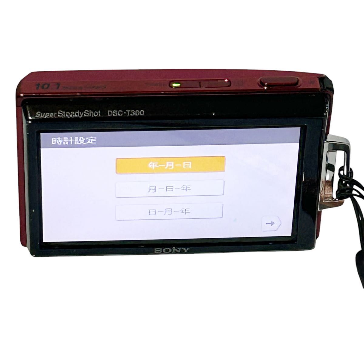 動作品・備品箱付き】Sony Cyber-shot DSC-T300 RED コンデジ 動作品・備品箱付き】Sony Cyber-shot DSC-T300 RED コンデジ