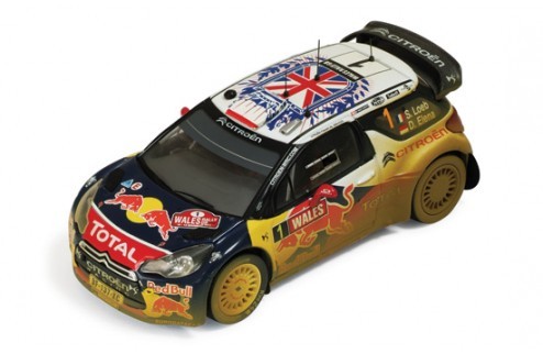 ■イクソ 1/43 2011 シトロエンDS3 WRC #1 S.ローブ ラリーGB ダーティーVer.