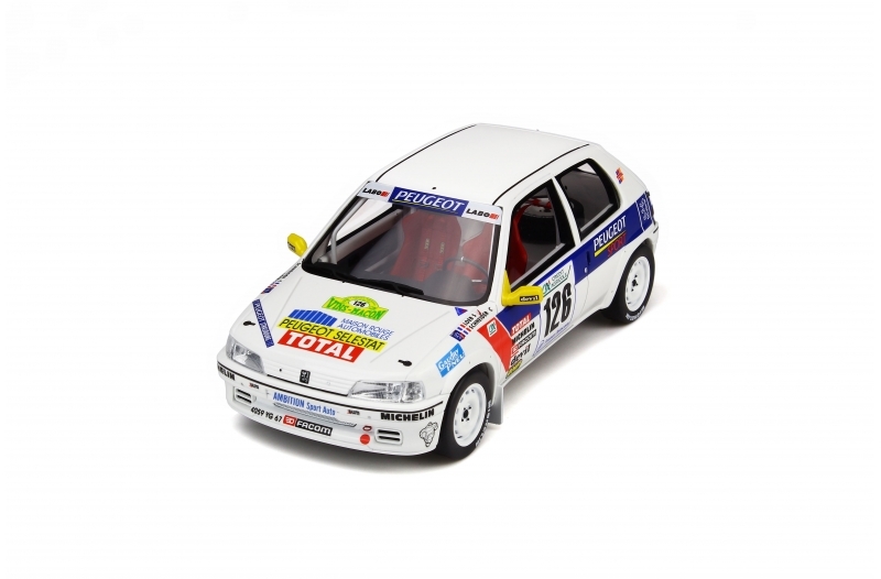 ■Otto 1/18 1997 プジョー106ラリー Gr.N #126 S.ローブ Rallye Vins-Mcon_画像6
