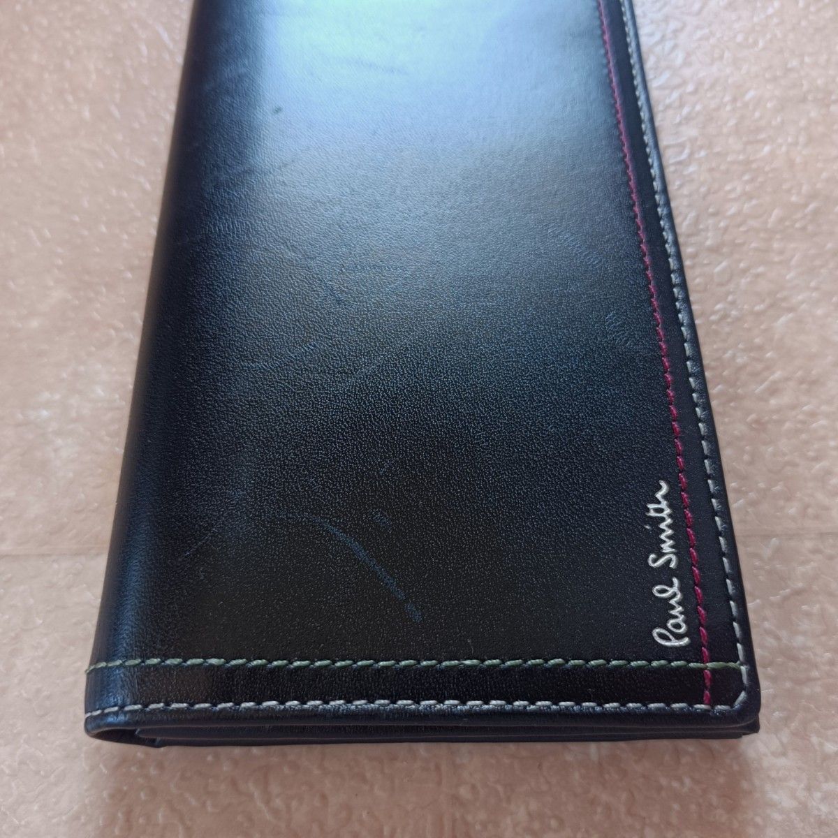 ポールスミス Paul Smith 長財布(内側は未使用級) カラー 黒+ ポールスミス Paul Smith 長財布(内側は未使用級) カラー 黒+