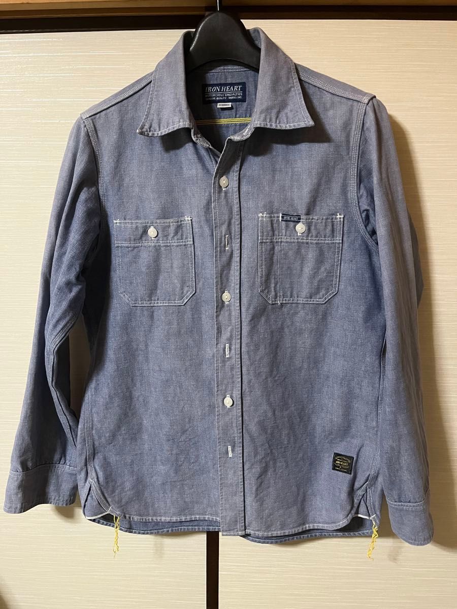 IRON HEART シャンブレーシャツ XS デニム シャツ アイアン IRON HEART シャンブレーシャツ XS デニム シャツ アイアン