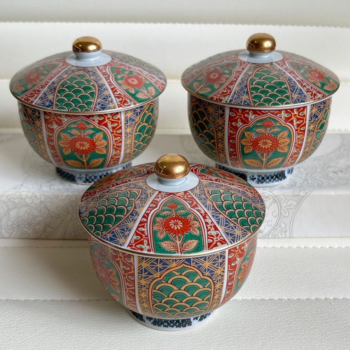有田焼 金彩古伊万里 茶器セット 蓋付き湯呑み揃 急須 色絵 汲出 有田焼 金彩古伊万里 茶器セット 蓋付き湯呑み揃 急須 色絵 汲出