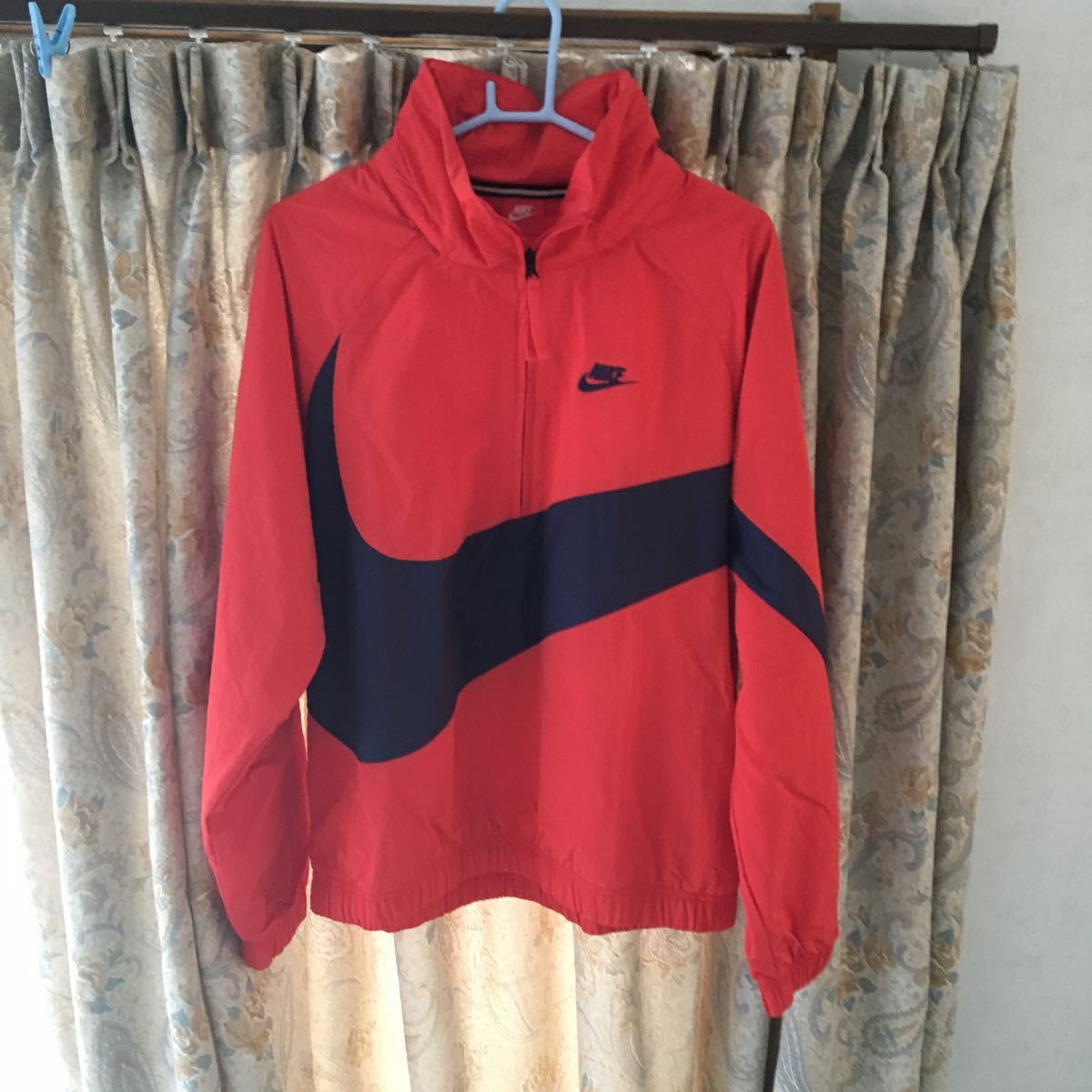 特別セーフ ナイロンジャケット ナイキ NIKE Sサイズ SWOOSH BIG 赤