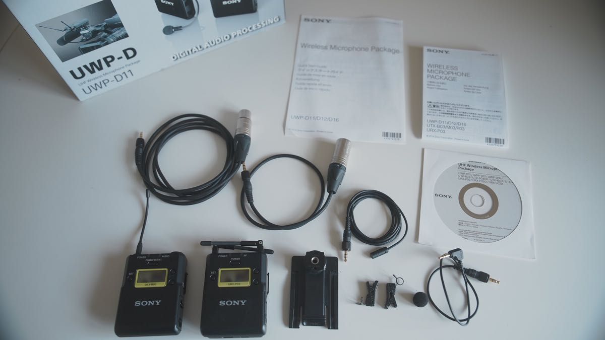 ほぼ未使用) ソニー ワイヤレスマイクロホンパッケージUWP-D11 ほぼ未使用) ソニー ワイヤレスマイクロホンパッケージUWP-D11