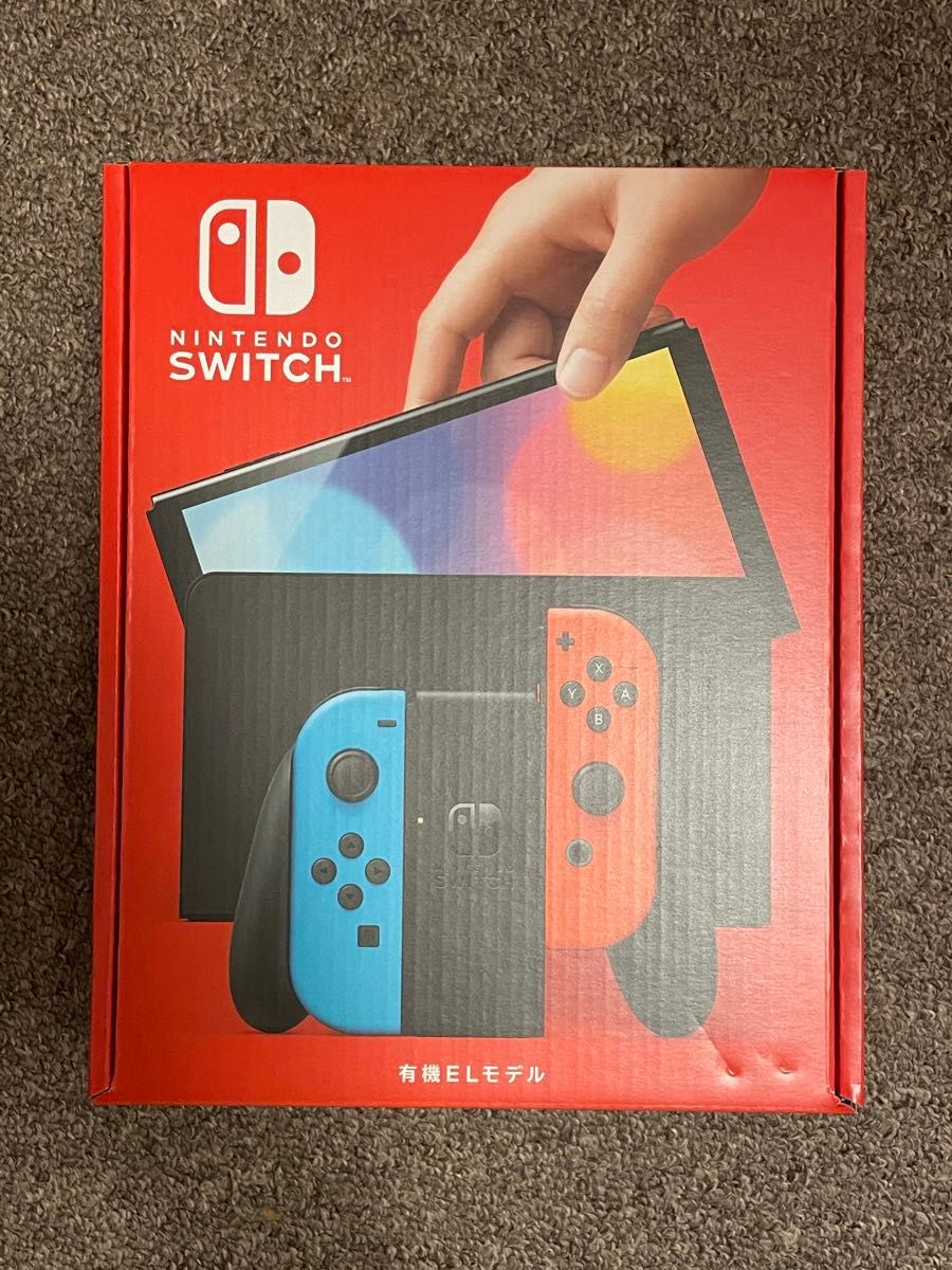 未使用品】Nintendo Switch本体 有機ELモデル ネオンブルー 未使用品】Nintendo Switch本体 有機ELモデル ネオンブルー