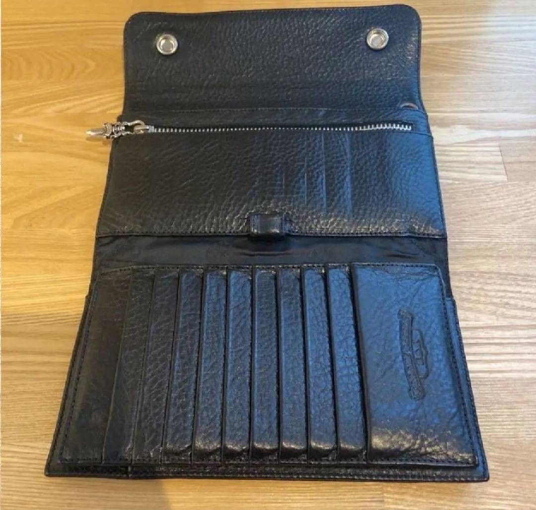 正規超美品 クロムハーツ ウェーブクロス ウォレット 財布 正規超美品 クロムハーツ ウェーブクロス ウォレット 財布