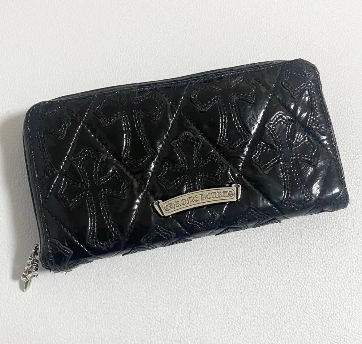 正規超美品 クロムハーツ キルテッドクロス ウォレット 財布 正規超美品 クロムハーツ キルテッドクロス ウォレット 財布
