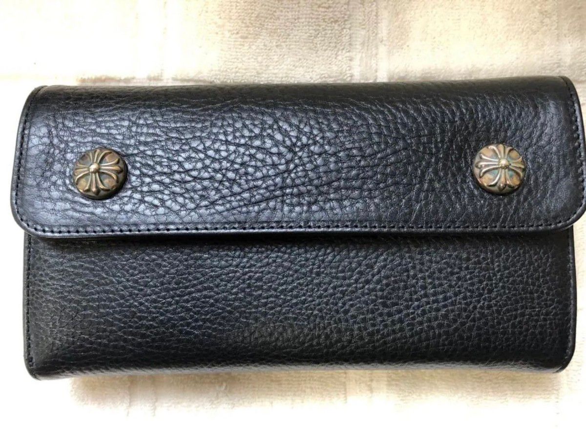 正規超美品 クロムハーツ ウェーブクロス ウォレット 財布 正規超美品 クロムハーツ ウェーブクロス ウォレット 財布