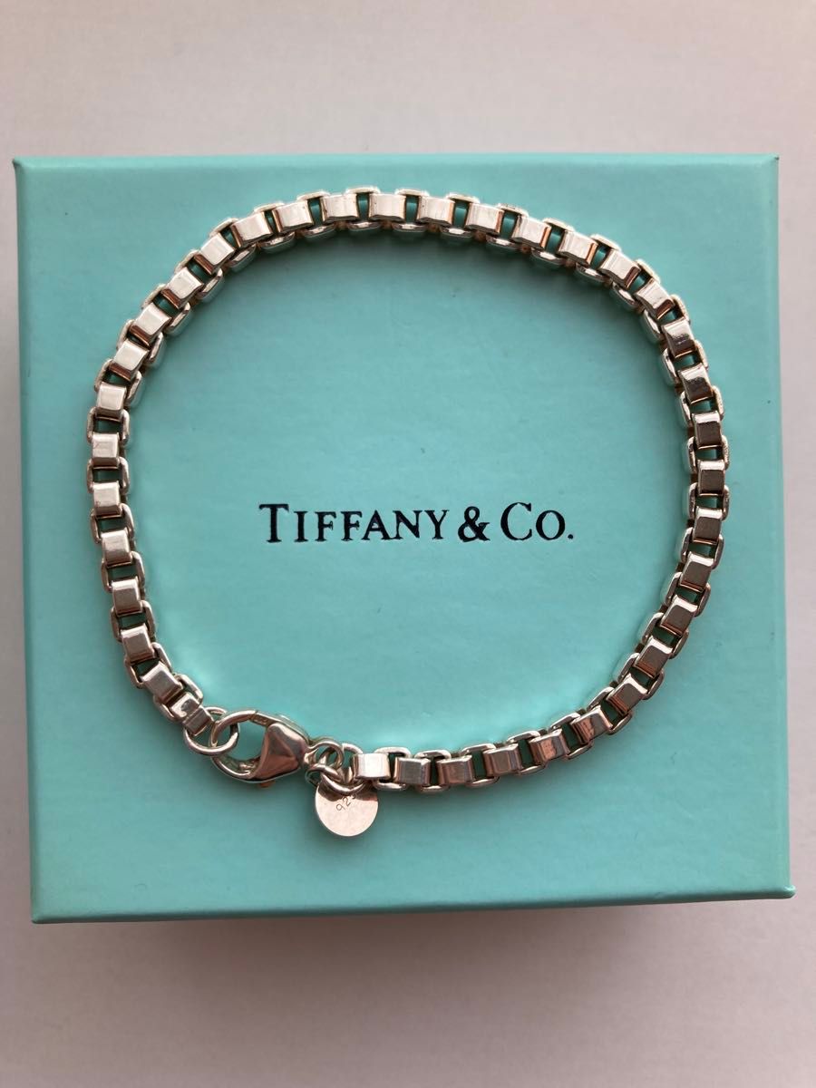美品】ティファニー TIFFANY ベネチアン ブレスレット ー 美品】ティファニー TIFFANY ベネチアン ブレスレット ー