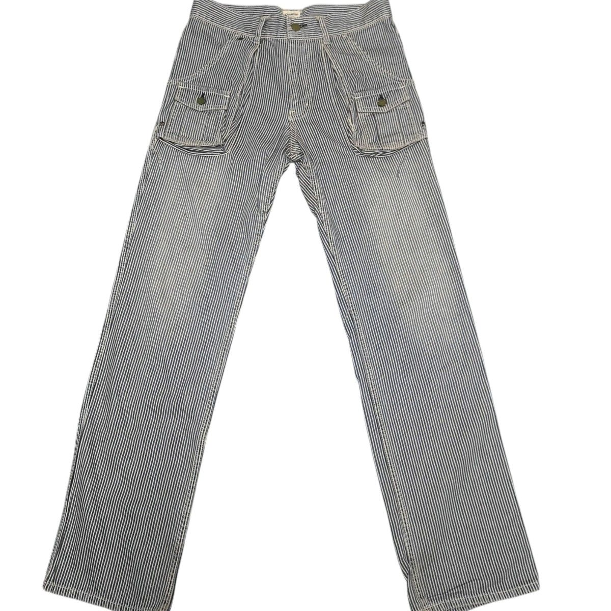OSHKOSH オシュコシュ ヒッコリーパンツ フェード加工 OSHKOSH オシュコシュ ヒッコリーパンツ フェード加工