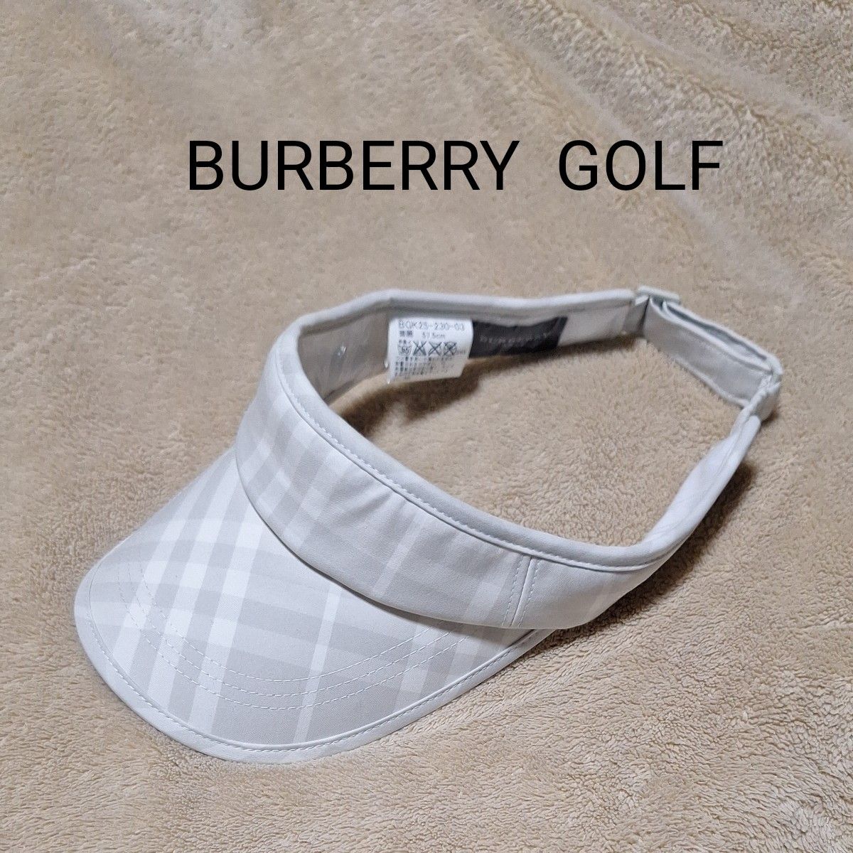 試着のみ BURBFRRY バーバリー バイザーハット サンバイザー 試着のみBURBFRRY バーバリーバイザーハット サンバイザー
