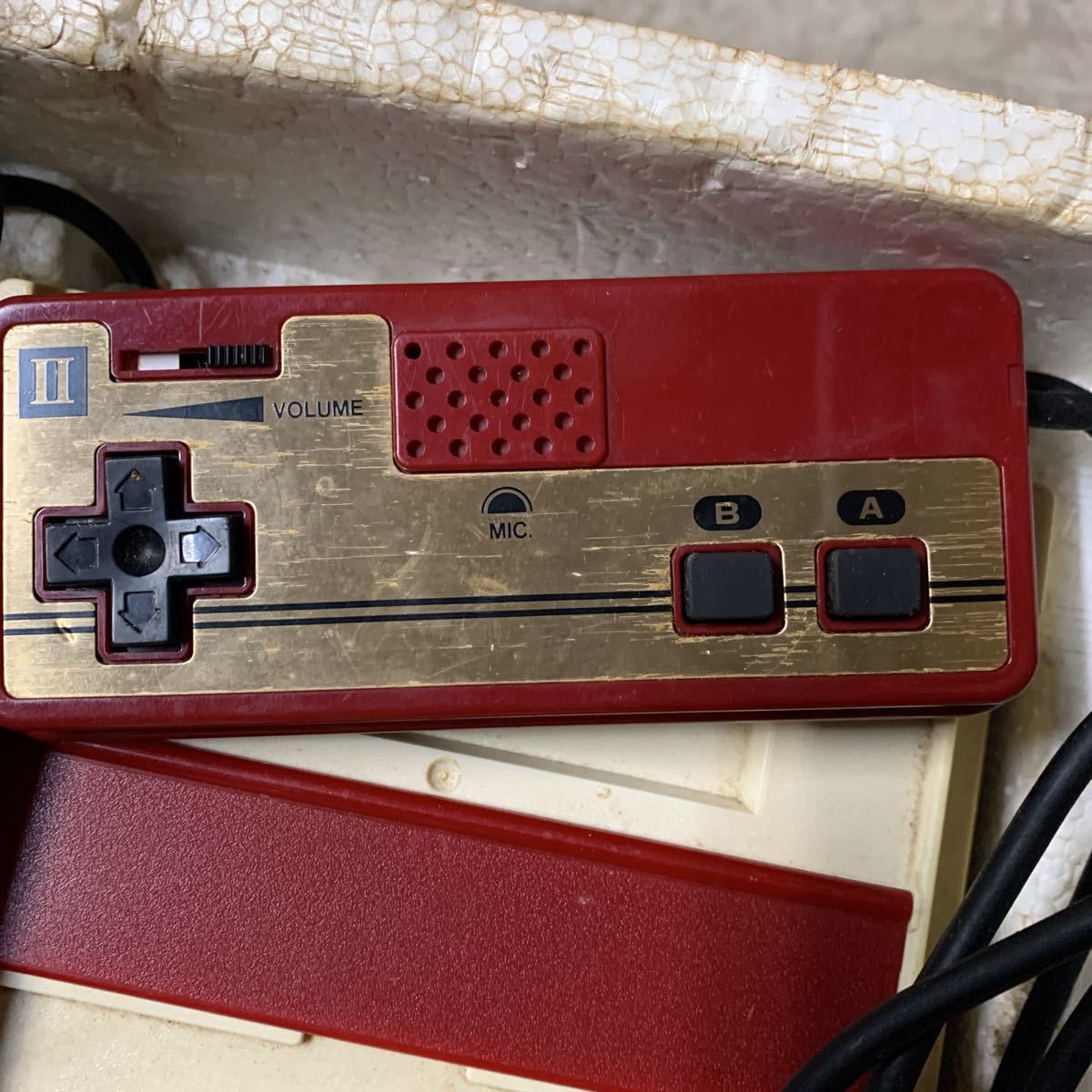 [ ultra rare / beautiful goods / rare ] nintendo Family computer Famicom body the first period four angle button disk system 2 box set Nintendo