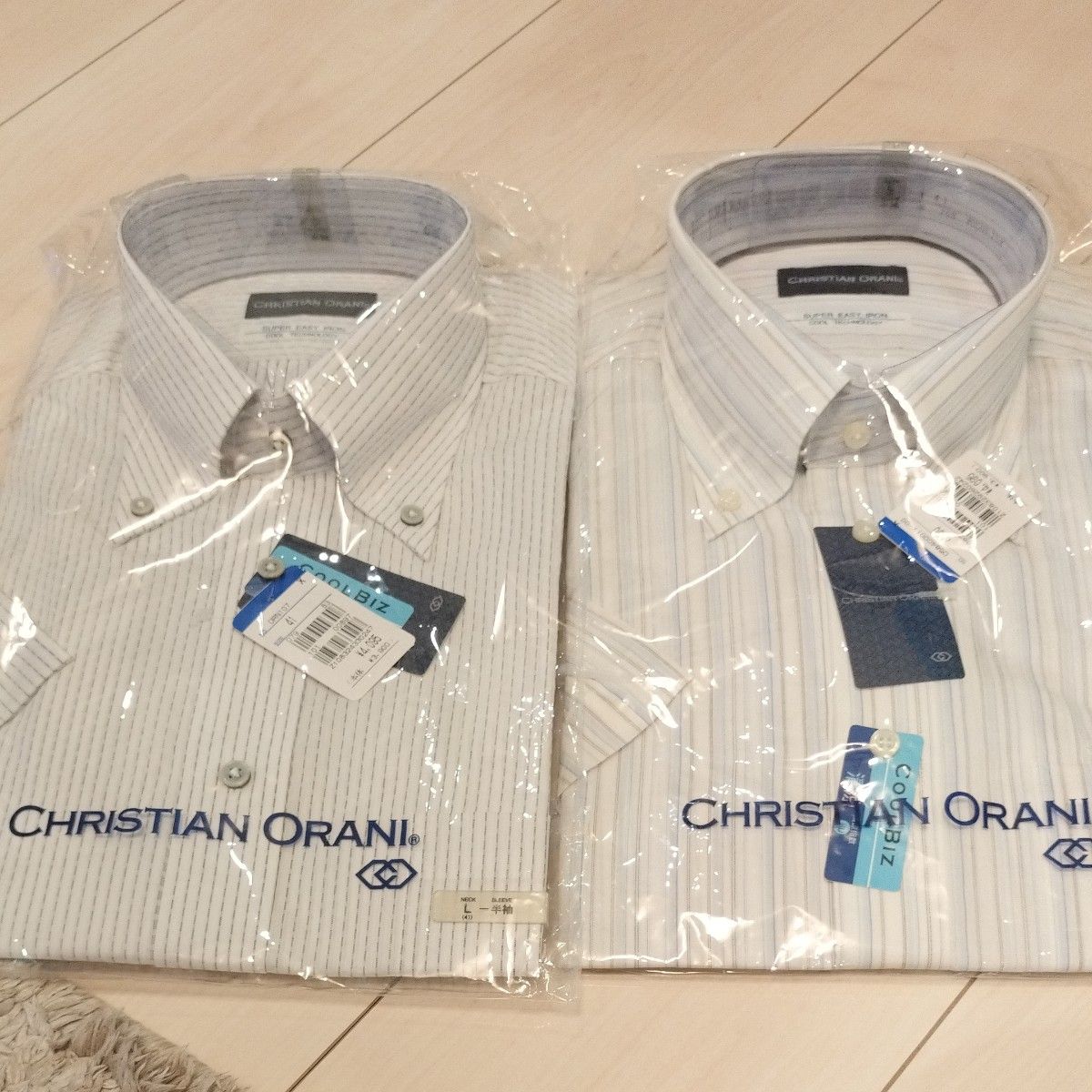 新品 クリスチャンオラーニ 半袖ワイシャツ 洋服の青山 Lサイズ 新品 クリスチャンオラーニ 半袖ワイシャツ 洋服の青山 Lサイズ
