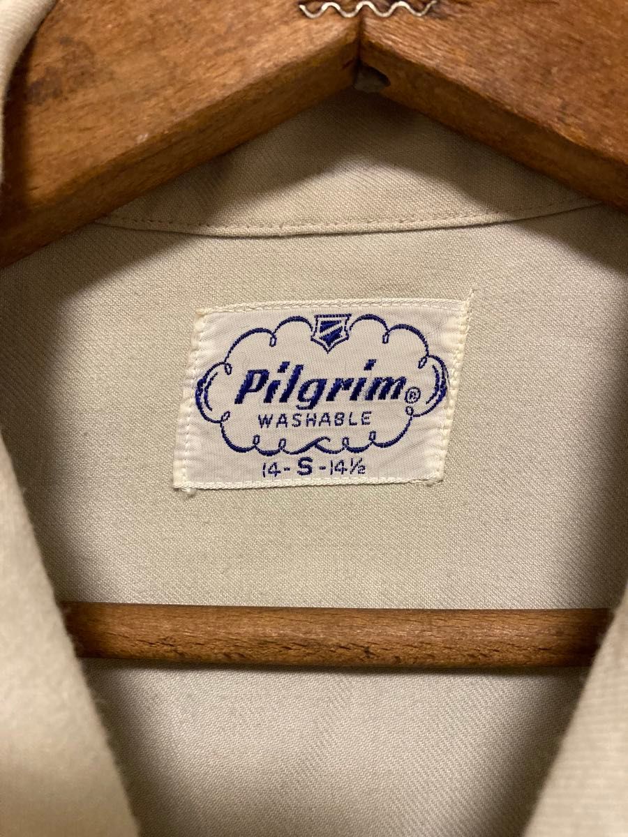 50s ピルグリム pilgrim レーヨンシャツ vintage オフホワイト 50s ピルグリム pilgrim レーヨンシャツ vintage オフホワイト