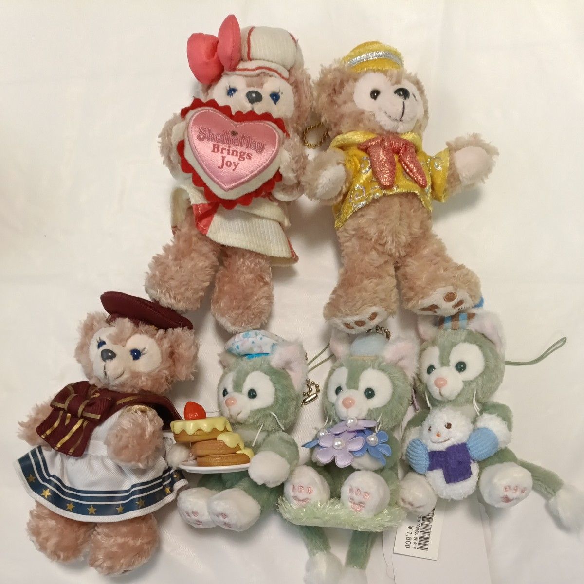 ぬいば ぬいぐるみバッジ シェリーメイ ダッフィー ストラップ ぬいば ぬいぐるみバッジ シェリーメイ ダッフィー ストラップ