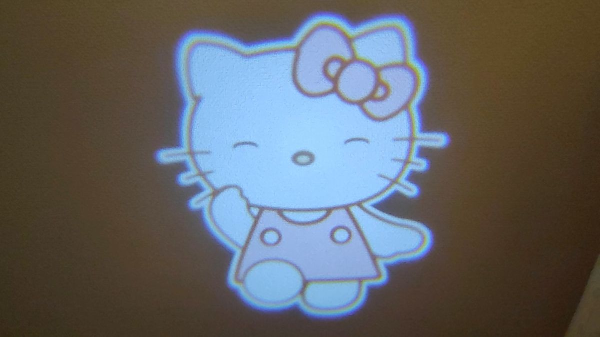 ※箱なし簡易梱包※ドア高輝度のLEDカーテシランプアニメ 動く画像 充電式(説明を必ず確認して下さい!)