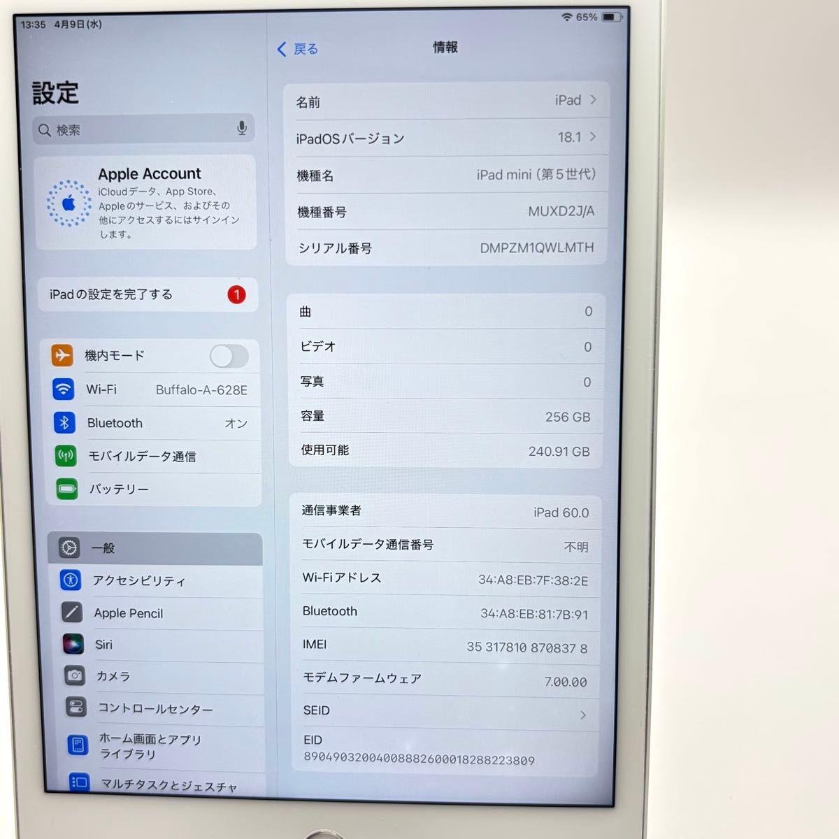 iPad mini5 Wi-Fi+Cellular 256GB SIMフリー シルバー 本体 7 9 iPad mini5 Wi-Fi+Cellular 256GB SIMフリー シルバー 本体 7 9