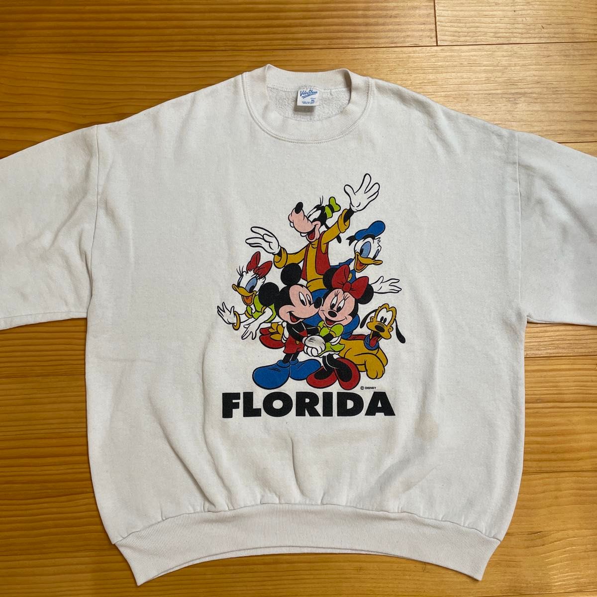 90s USA製 ディズニー オフィシャル ミッキー プリント 丸胴 90s USA製 ディズニー オフィシャル ミッキー プリント 丸胴