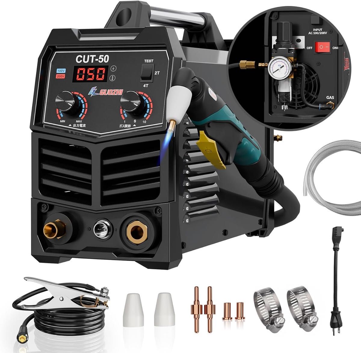 プラズマ切断機 エアプラズマカッター 100v 200v 最大切断厚20mm プラズマ切断機 エアプラズマカッター 100v 200v 最大切断厚20mm