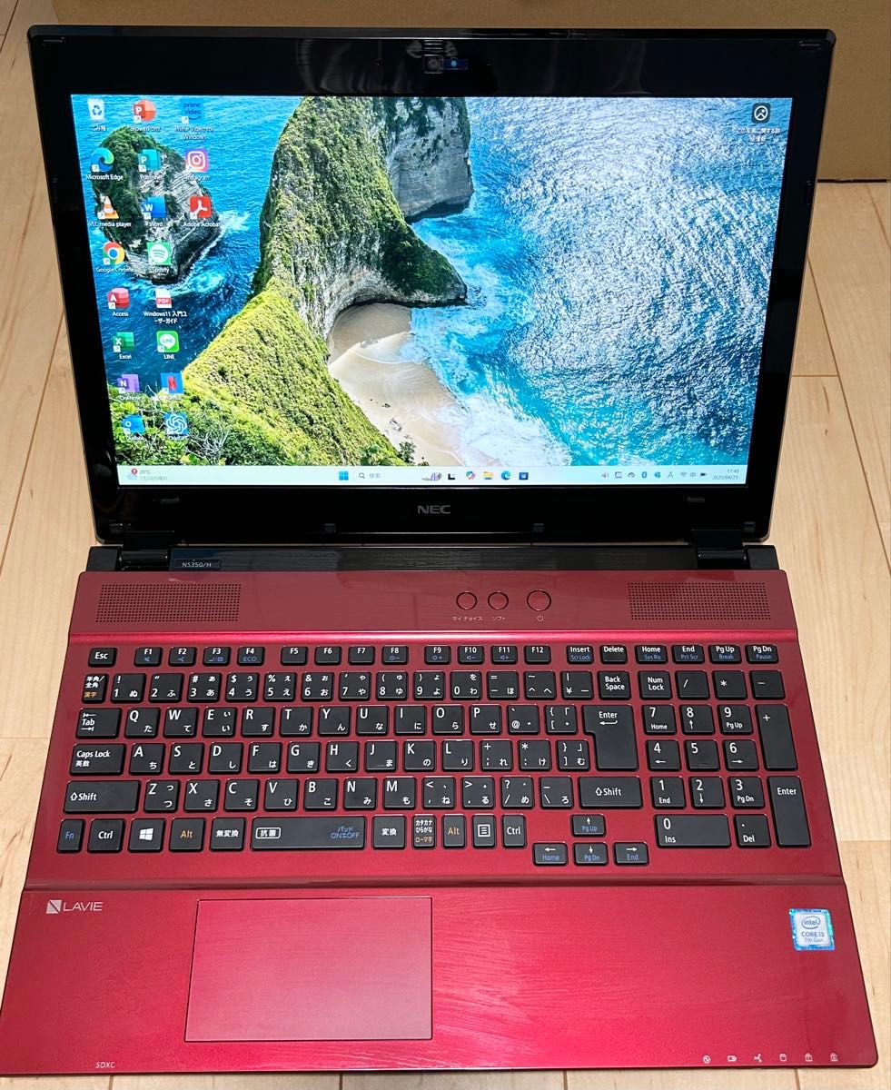 美品 NEC Lavie レッド ノートPC SSD 生成AI オフィス 美品 NEC Lavie レッド ノートPC SSD 生成AI オフィス