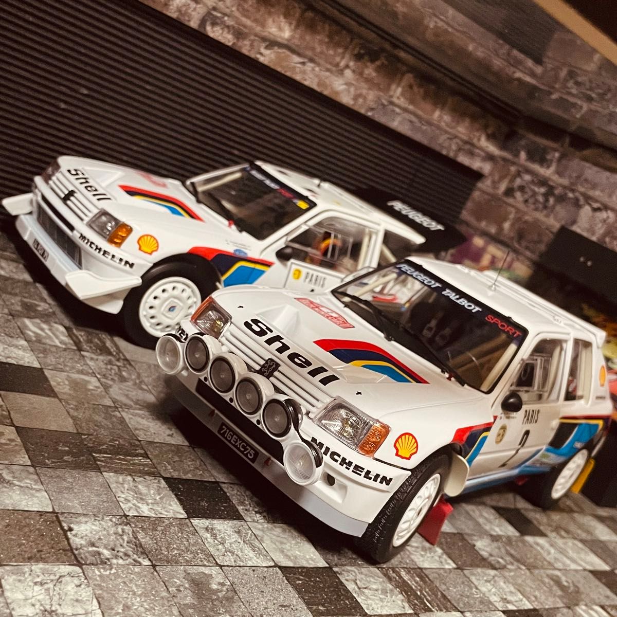 ワンオフカスタム 1/18 NOREV プジョー 205 T16 EVO1 1985