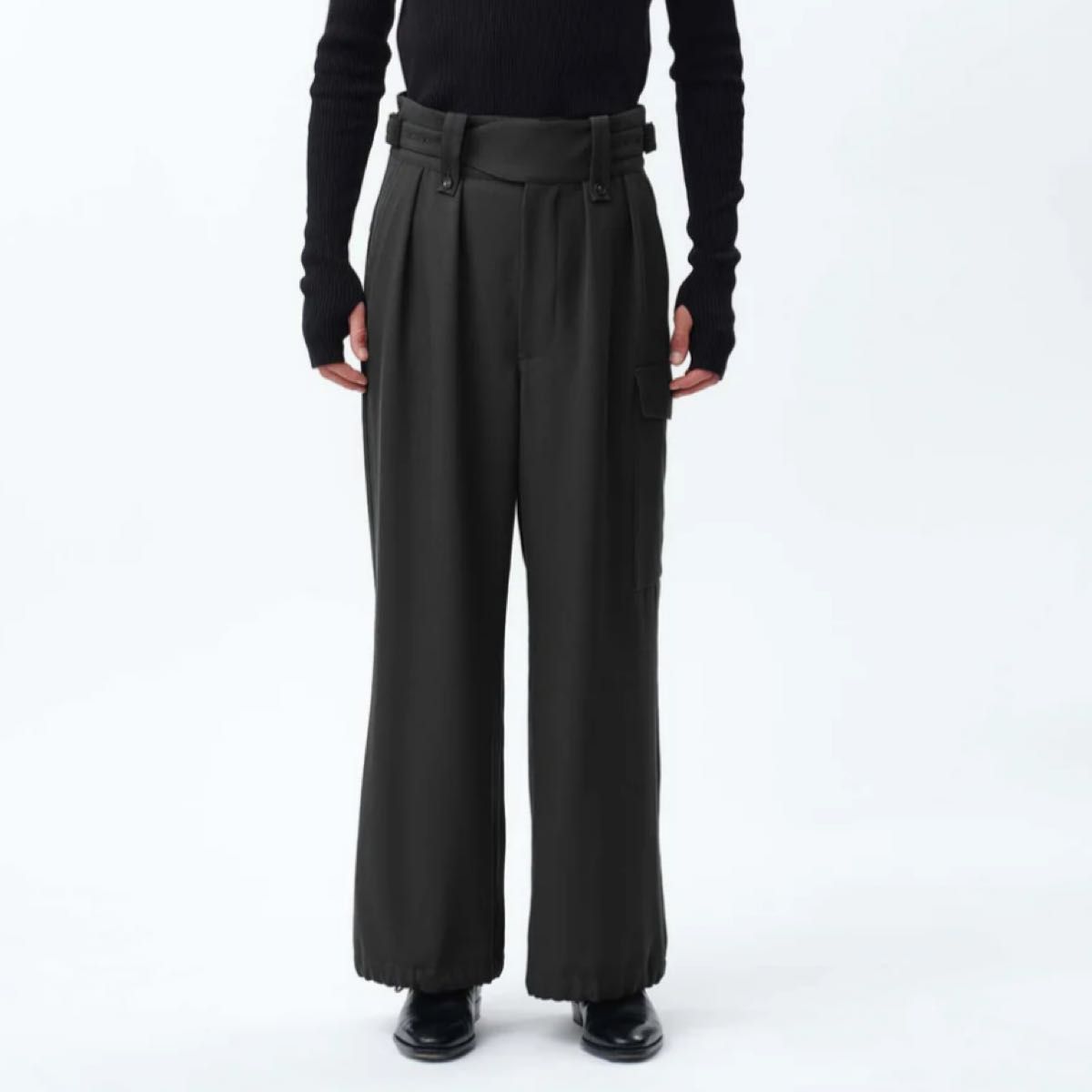 SUBLATIONS HEAVY WOOL GABARDINE GURKHA CARGO PANTS 12【SLATE SUBLATIONS HEAVY WOOL GABARDINE GURKHA CARGO PANTS 12【SLATE