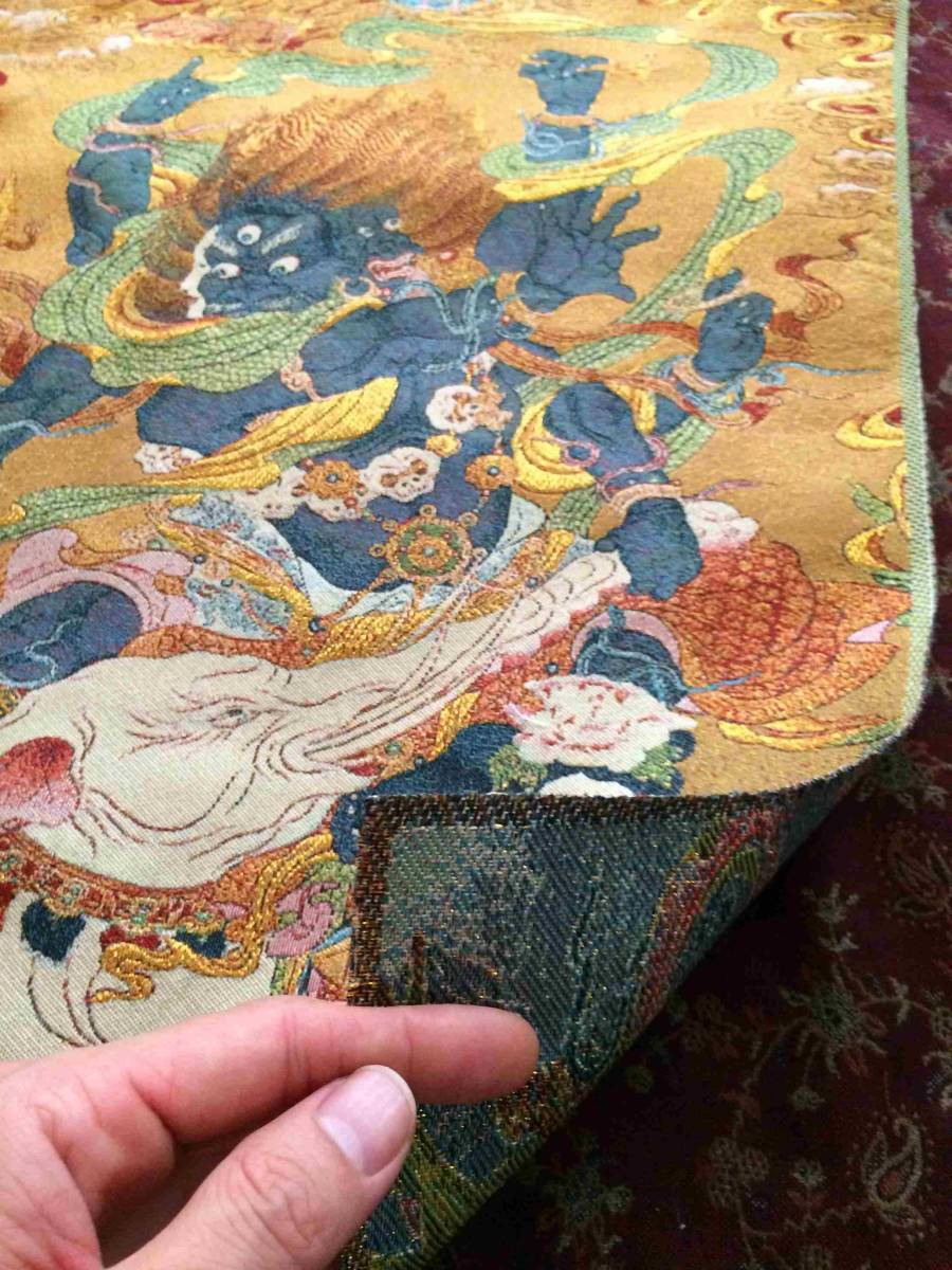 卍仏教美術 【忿怒尊 軍荼利明王 織物】 60cm 検索;刺繍 宝生如来 卍仏教美術 【忿怒尊 軍荼利明王 織物】 60cm 検索;刺繍 宝生如来