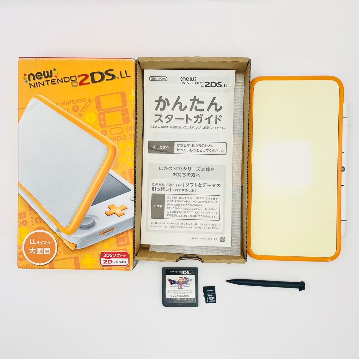 New NINTENDO 2DS LL JAN-001 オレンジxホワイト 本体/箱 New NINTENDO 2DS LL JAN-001 オレンジxホワイト 本体/箱