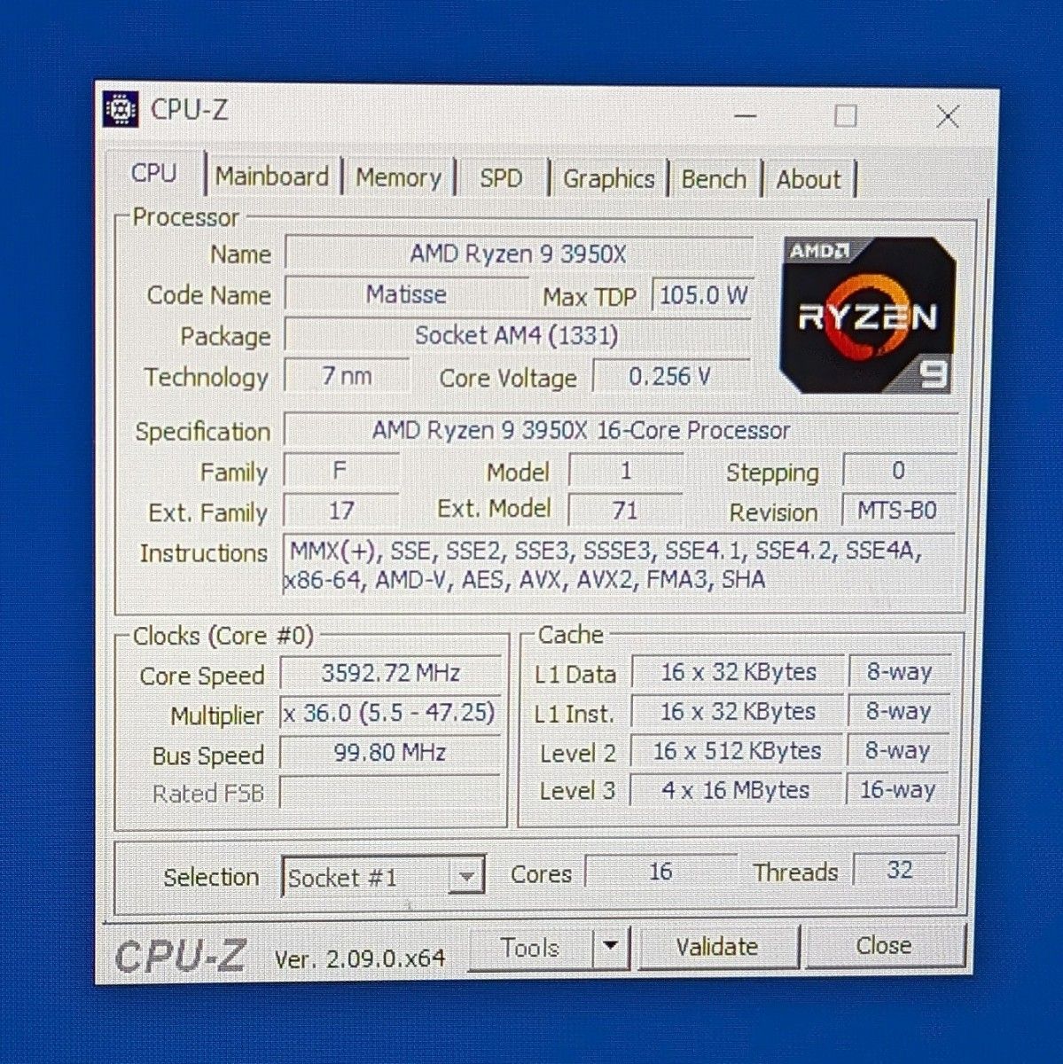 AMD Ryzen 9 3950X AM4 CPUのみ 動作確認済み|Yahoo!フリマ(旧 AMD Ryzen 9 3950X AM4 CPUのみ 動作確認済み|Yahoo!フリマ(旧