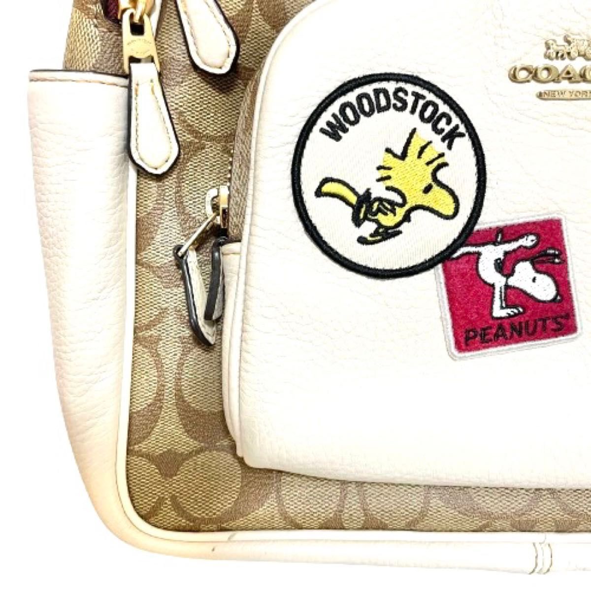 美品】 COACH/コーチ/スヌーピーコラボリュック/ブラウン 美品】 COACH/コーチ/スヌーピーコラボリュック/ブラウン