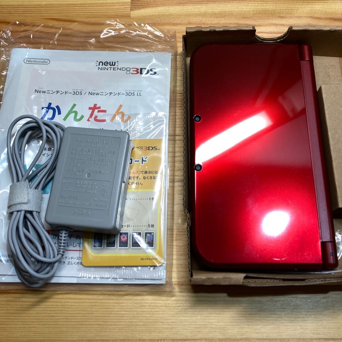 Newニンテンドー3DS LL メタリックレッド 任天堂 初期化済