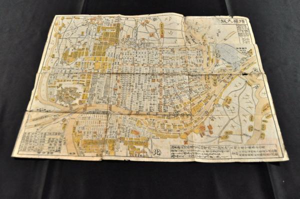 WEB限定カラー 新板増補 大坂之圖 書林/京寺町/菊屋七郎兵衛・大坂