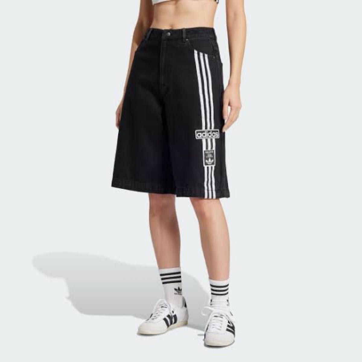 adidas アディブレイク 2-IN-1 デニムパンツ Black size 32 adidas アディブレイク 2-IN-1 デニムパンツ Black size 32