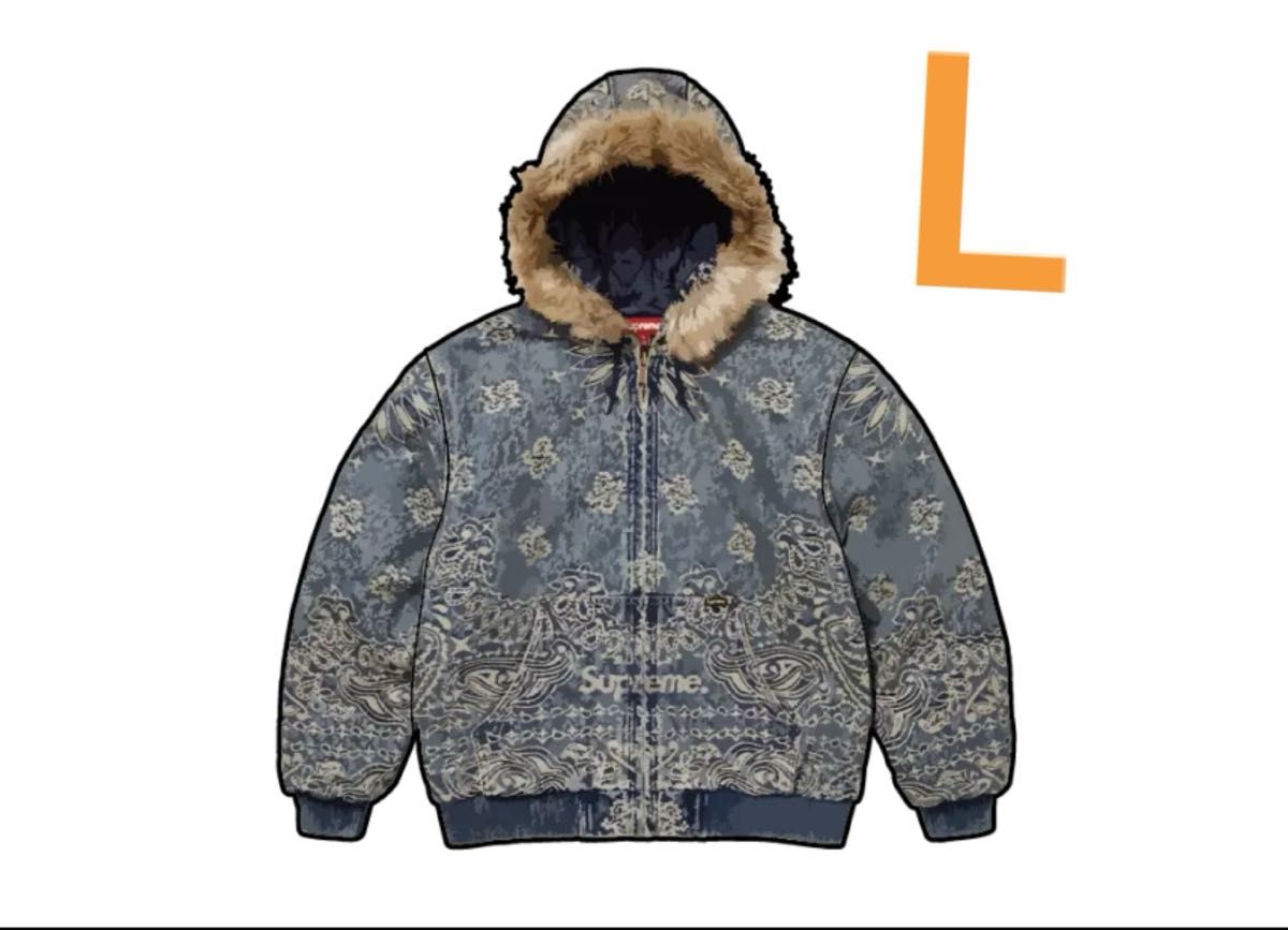 Supreme Bandana Jacquard Denim Hooded Work Jacket Supreme Bandana Jacquard Denim Hooded Work Jacket