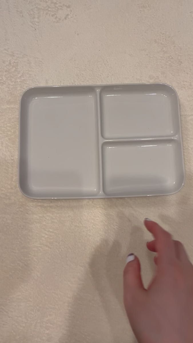 無印良品 陶器 プレート MUJI ホワイト スクエア トレー