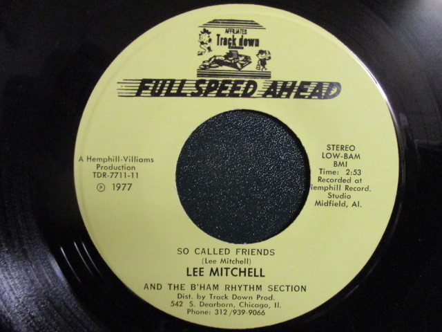 Lee Mitchell ： Best Shot 7'' / 45s ★ シカゴ・ソウルらしい凛々しい Deep Soul ☆ c/w So Called Friends // 落札5点で送料無料_画像2