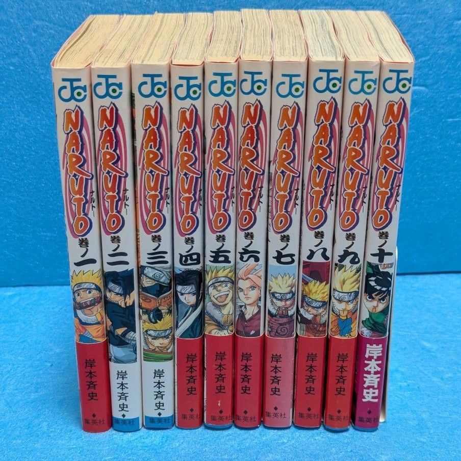 希少・初版】NARUTO ナルト 1巻〜10巻 帯付き コミックニュース 希少・初版】NARUTO ナルト 1巻〜10巻 帯付き コミックニュース