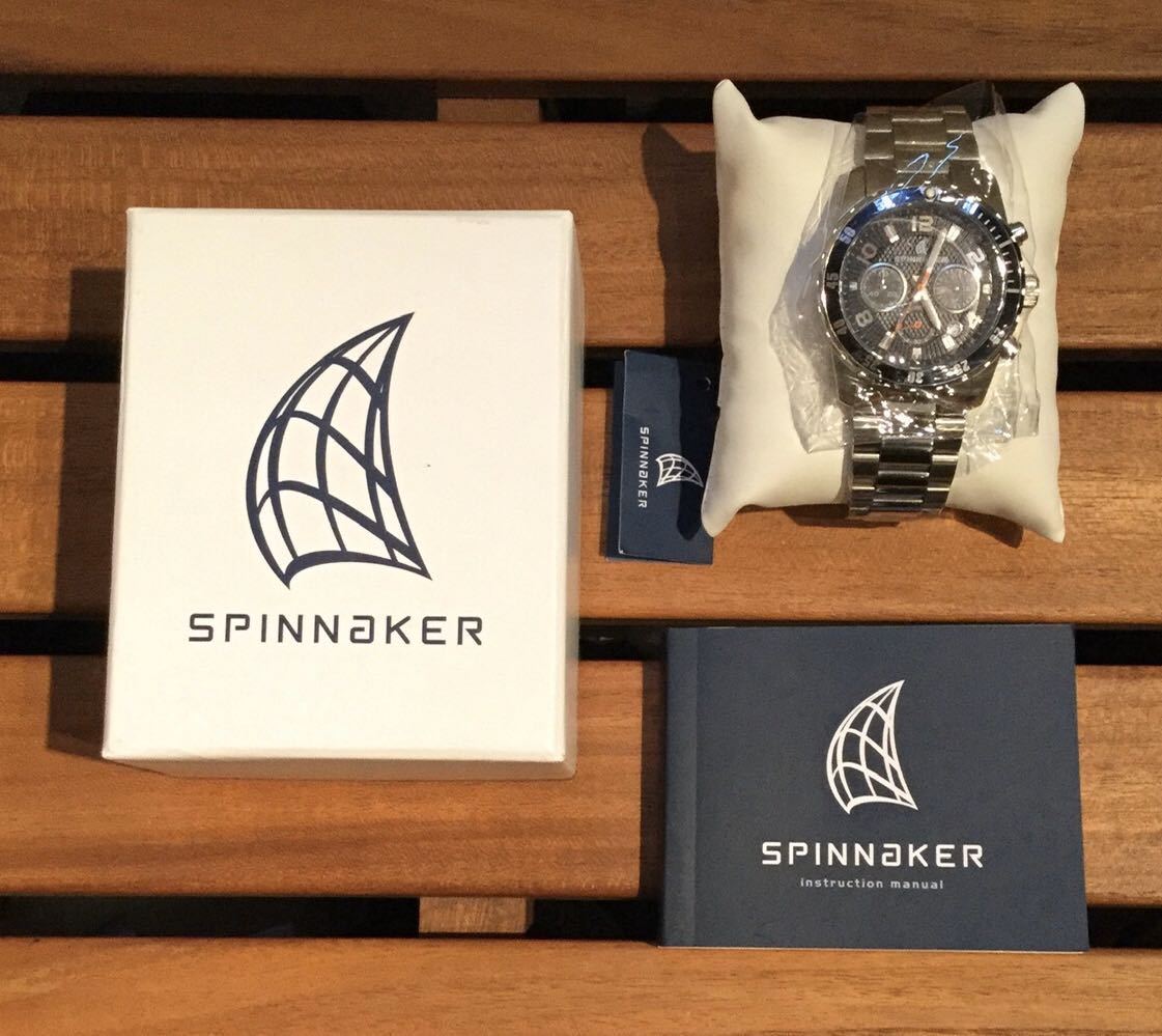 新品「SPINNAKER」“STERN SP-5009-33” クロノグラフ ステンレス ...