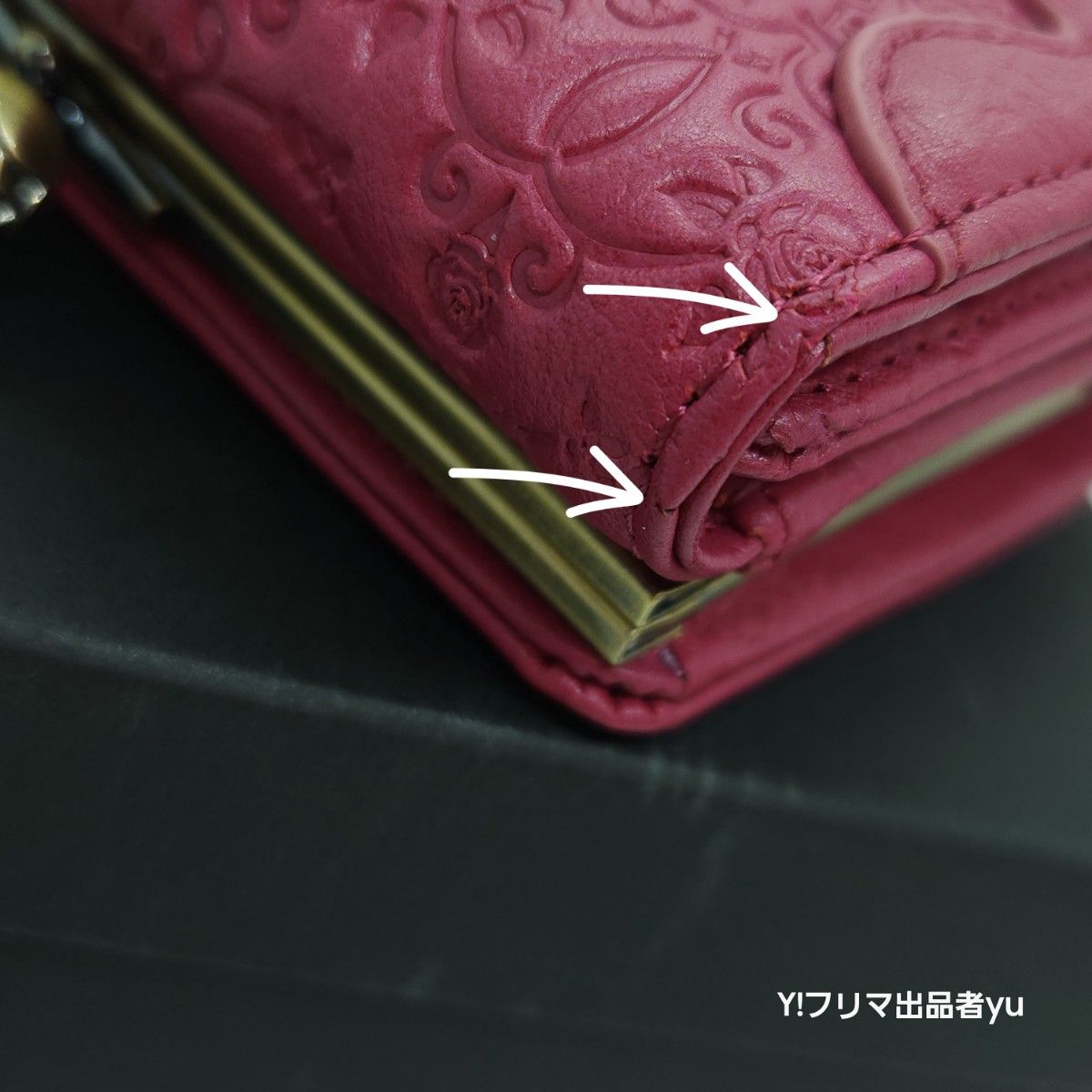 新品 ANNA SUI ヴィンテージローズ ガマ口 折り財布 マゼンタ 新品 ANNA SUI ヴィンテージローズ ガマ口 折り財布 マゼンタ
