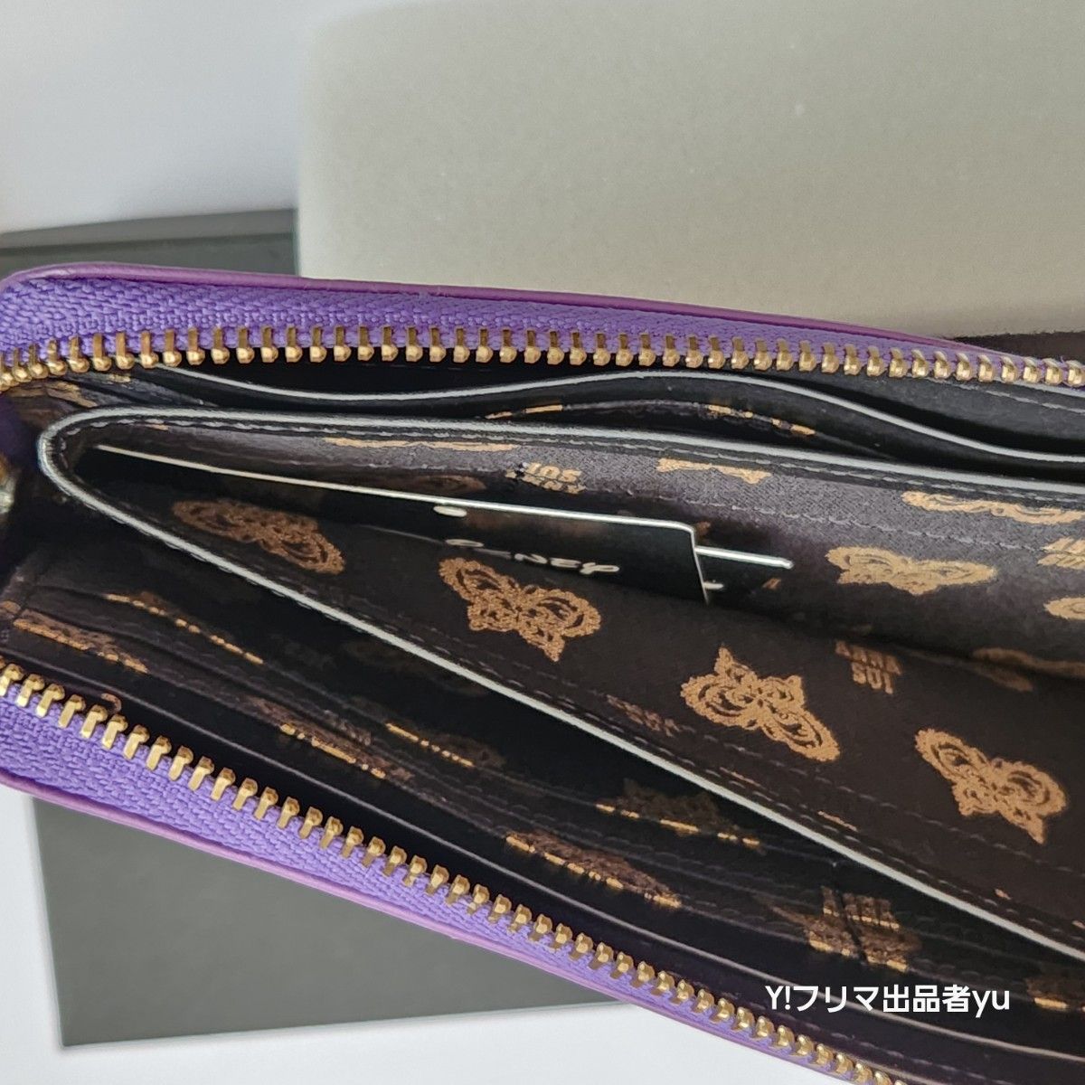 新品 ANNA SUI ディズニー DISCO L字ファスナー 長財布 パープル 新品 ANNA SUI ディズニー DISCO L字ファスナー 長財布 パープル