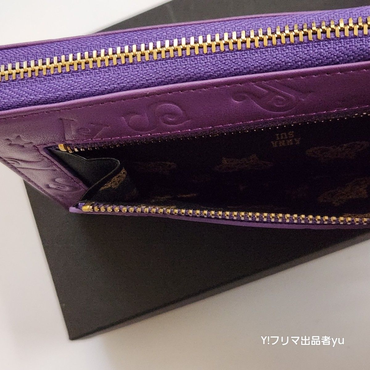 新品 ANNA SUI ディズニー DISCO L字ファスナー 長財布 パープル 新品 ANNA SUI ディズニー DISCO L字ファスナー 長財布 パープル