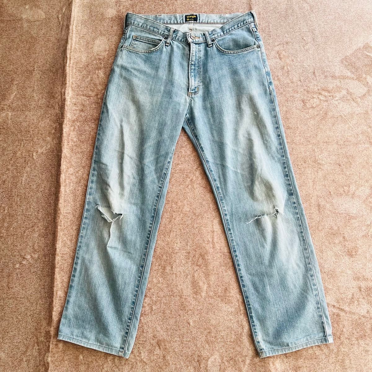Wrangler ダメージ加工 ダメージジーンズ ジーンズ デニム Wrangler ダメージ加工 ダメージジーンズ ジーンズ デニム
