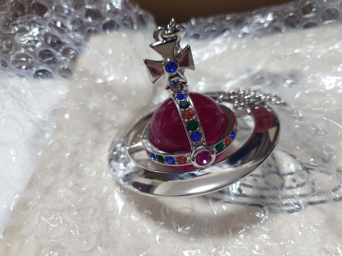 Vivienne Westwood GIANT ORB PENDANT-ROSE RED ジャイアント Vivienne Westwood GIANT ORB PENDANT-ROSE RED ジャイアント