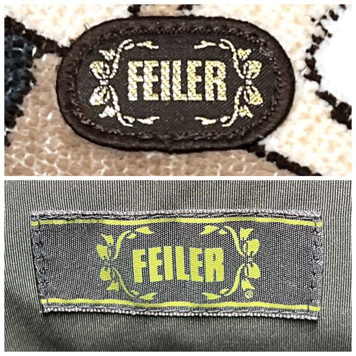 美品 レア柄 希少柄 FEILER フェイラー ドッグス dogs 犬 バッグ 美品 レア柄 希少柄 FEILER フェイラー ドッグス dogs 犬 バッグ