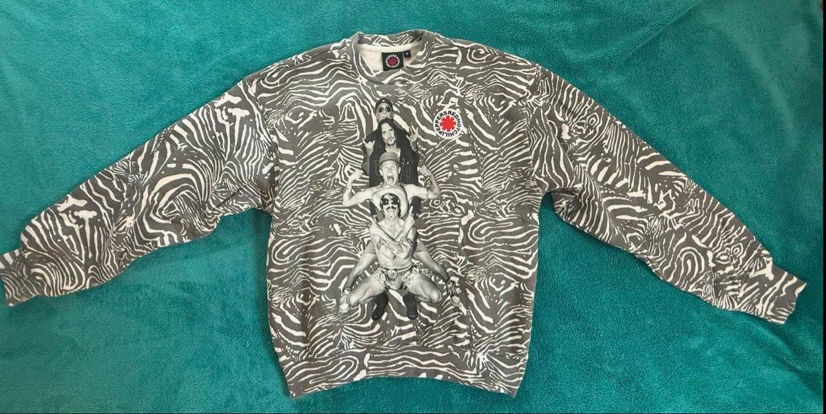 Totem Zebra Crewneck XLサイズ レッチリ ゼブラ Red Hot Chili Peppers Totem Zebra Crewneck スウェット ゼブラ